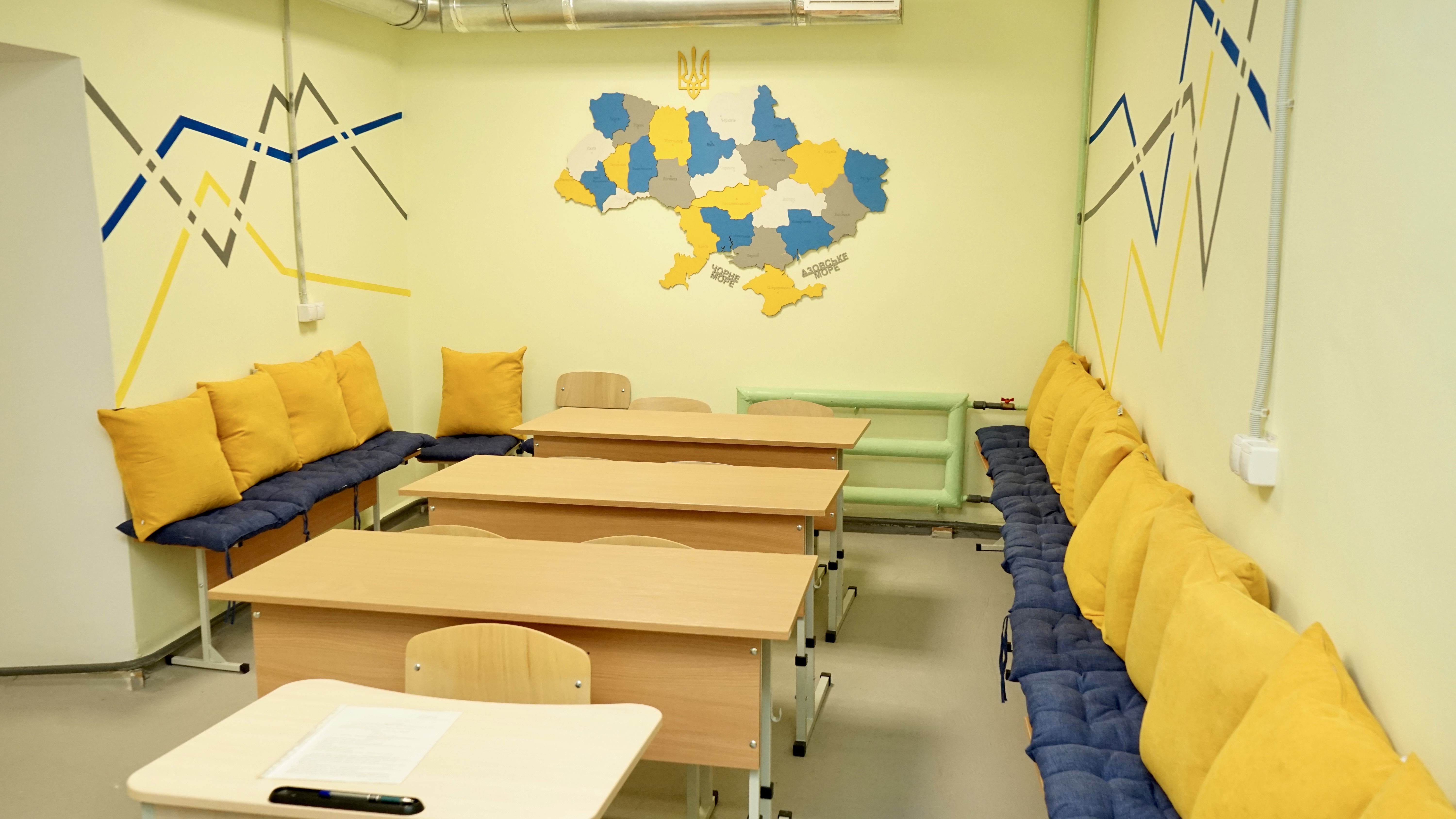 Позволяет перейти на смешанный формат обучения: в запорожской гимназии отремонтировали укрытие, — ФОТО, ВИДЕО