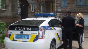 В Запорожье патрульную полицию вызвали на ликвидацию пожара