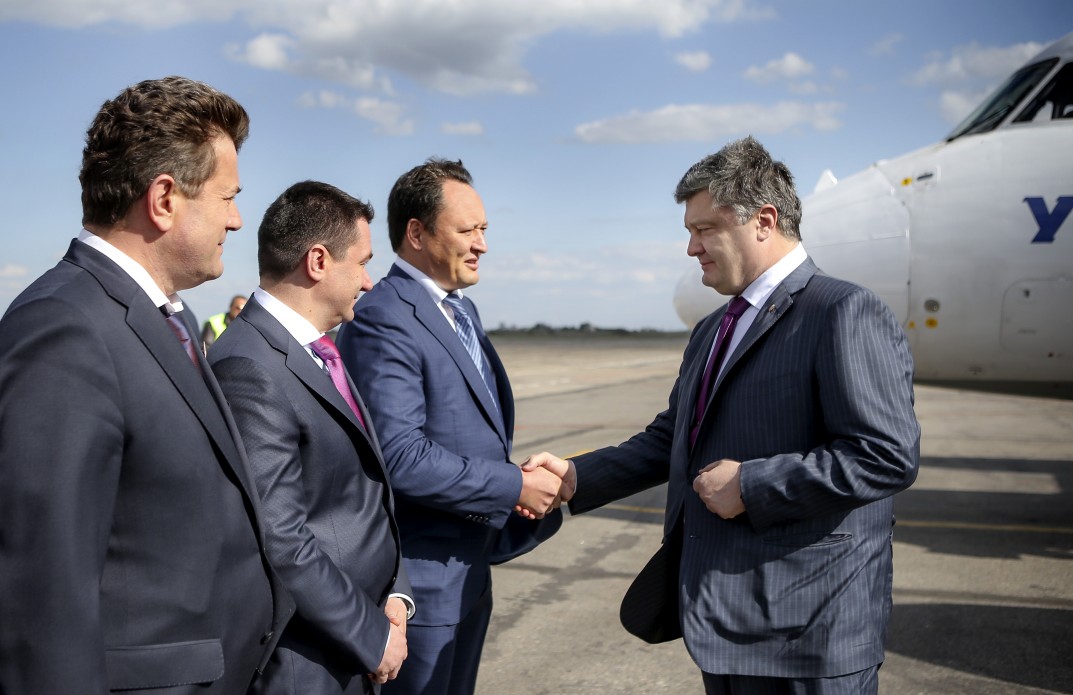 Визит Петра Порошенко в Запорожье в фотографиях