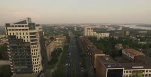 Запорожский проспект сняли с высоты птичьего полета
