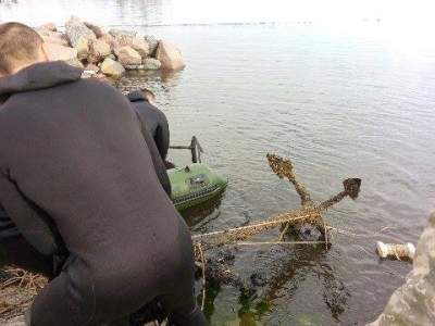 Запорожцам покажут старинный якорь, который нашли на дне Черного моря