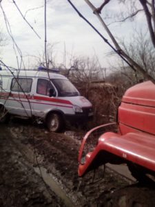 В Запорожской области машина
