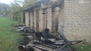 В Запорожской области ночью сгорела надворная постройка - ФОТО