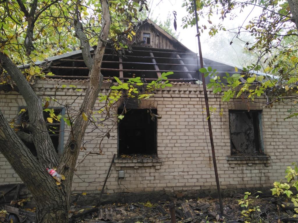 В Запорожской области сгорел жилой дом - ФОТО