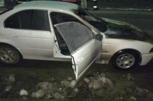 В Запорожской области горел автомобиль 
