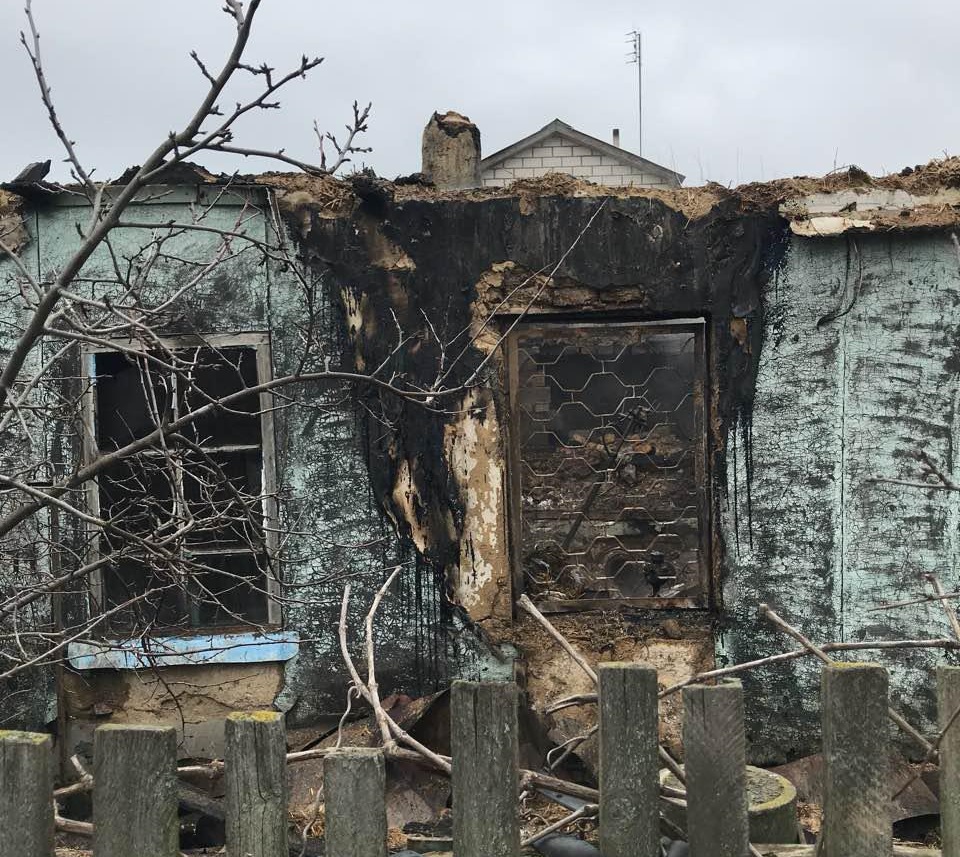 В Запорожской области сгорел жилой дом - ФОТО