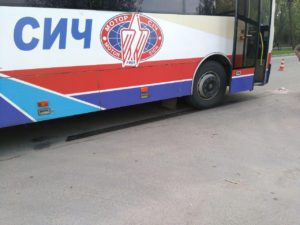В Запорожье автобус 