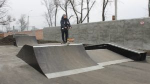 В одном из городов Запорожской области построили площадку для экстремальных видов спорта