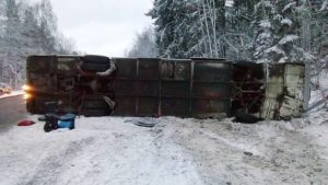 В аварии с запорожским автобусом в России пострадали 8 украинцев