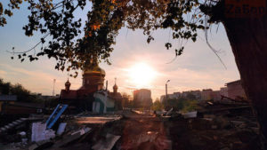 Подорванную в 2010 году церковь на Малом рынке в Запорожье разобрали: остался фундамент, — ФОТО
