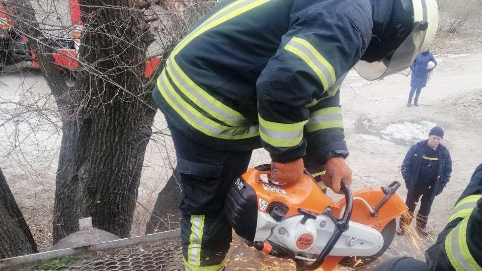 В Запоріжжі врятували кота, який застряг в тепломережі