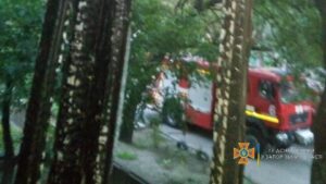 В Заводском районе Запорожья произошел пожар - спасли человека