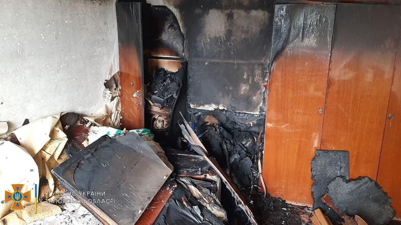 В Энергодаре женщина погибла в пожаре в собственной квартире