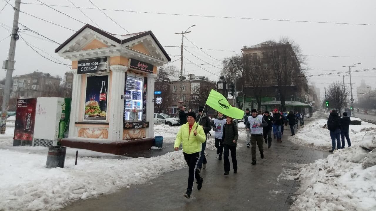 В Запорожье 1 января десятки людей вышли на традиционную «трезвую» пробежку, – ФОТО, ВИДЕО