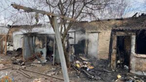 В Запорожье в частном дворе, где хранились газовые баллоны, произошел пожар, - ФОТО