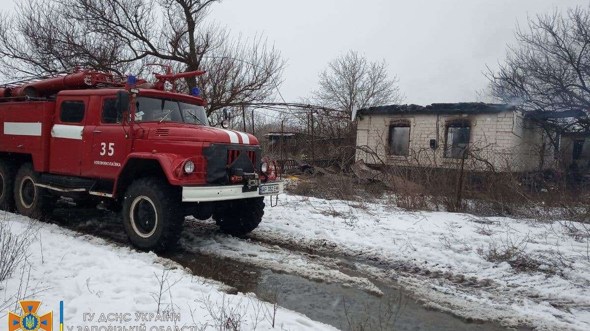 Під Запоріжжям сталася пожежа, в якій загинув чоловік, - ФОТО