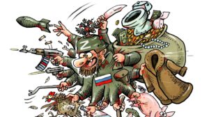Плазми та агромішки: у Токмаку в річку впала машина окупантів із награбованим майном, - ВІДЕО 