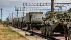 У Пологівський район прибула велика колона техніки та особового складу противника