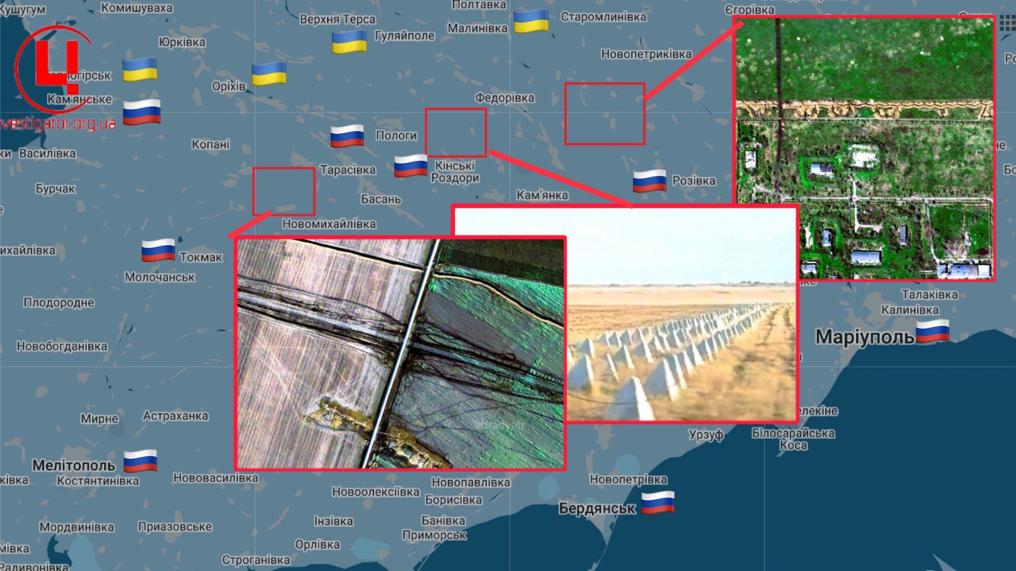 Десятки кілометрів укріплень за два місяці: загарбники зміцнюють фортифікації у Запорізькій області