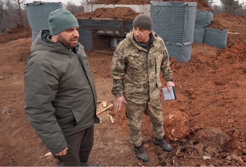 Голова Міноборони побував на будівництві фортифікацій в Запорізькій області, — ВІДЕО