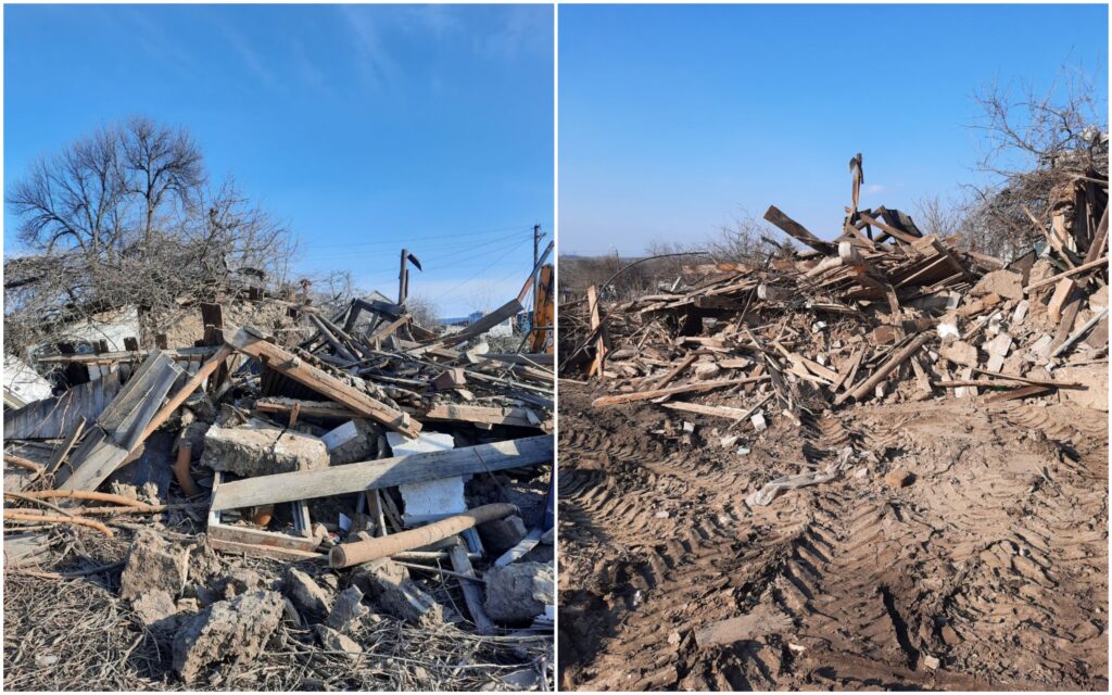 Руїни на місці будинку Ольги Лут