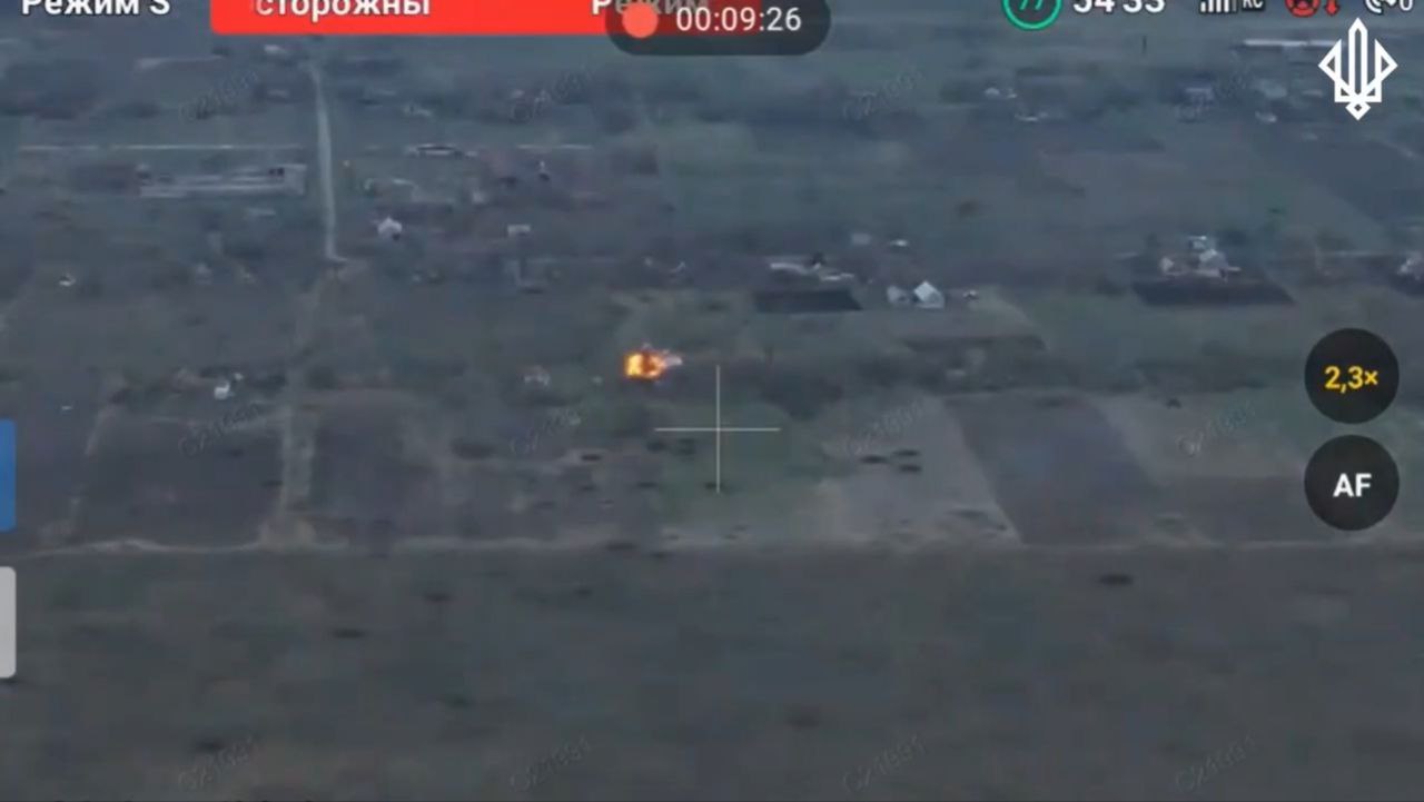 На Запорізькому напрямку знищили ворожі позиції з яких загарбники запускали дрони, — ВІДЕО