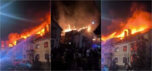 У Запоріжжі ворожий безпілотник вдарив по багатоповерхівці: будинок охопила пожежа, – ВІДЕО