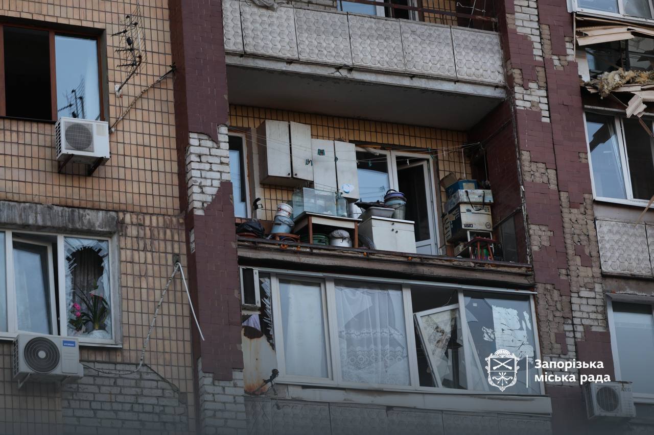 Стало відомо, скільки запорізьких будинків пошкоджені внаслідок ранкової атаки