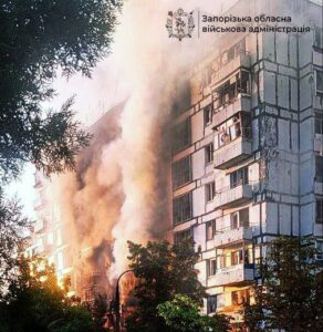Під ворожим вогнем були 10 населених пунктів: росіяни завдали понад 400 ударів по Запорізькій області