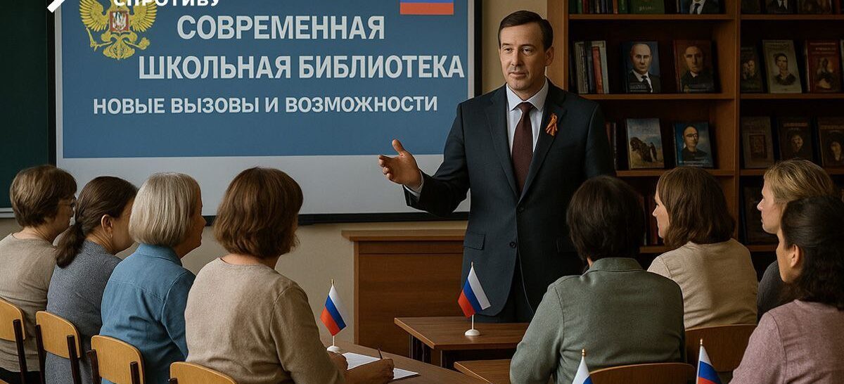 Після знищення українських книжок в окупації російські загарбники взялися за «перевиховання» бібліотекарів