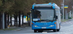 Восемь больших автобусов выйдет в этом месяце на оживленный маршрут в Запорожье