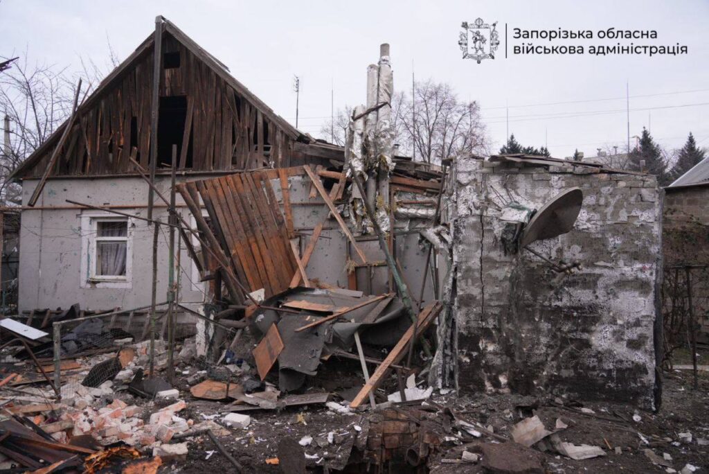 Внаслідок російської атаки Запоріжжя 2 лютого пошкоджено 17 будинків