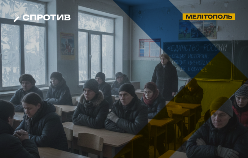 Окупаційна адміністрація Запорізької області запровадила у школах обов’язкові лекції про «єдність народів»