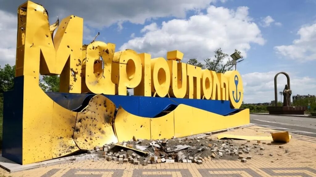 Мариуполь после начала полномасштабного русского вторжения.