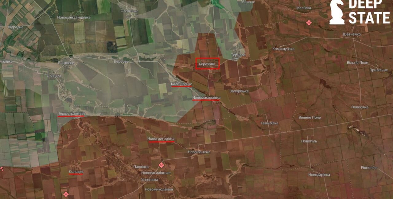 Ситуация на фронте: Силы обороны зачищают территории на стыке Запорожской и Днепропетровской областей