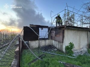 Ночью в Запорожье горел дом: погиб человек