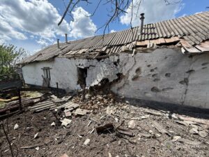 Російський дрон вдарив по території приватного будинку: загинув чоловік, — ФОТО