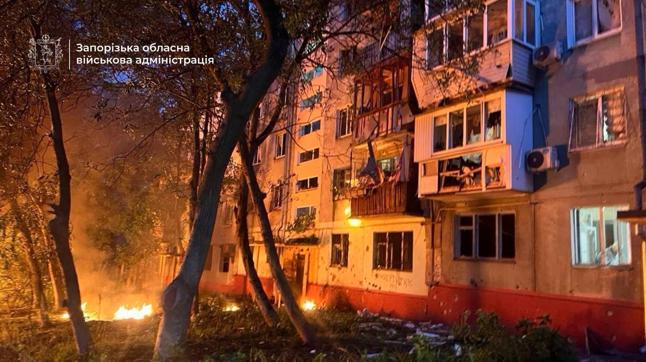 Утренняя вражеская атака Запорожья: все, что известно о последствиях удара по Александровскому району, — ФОТО