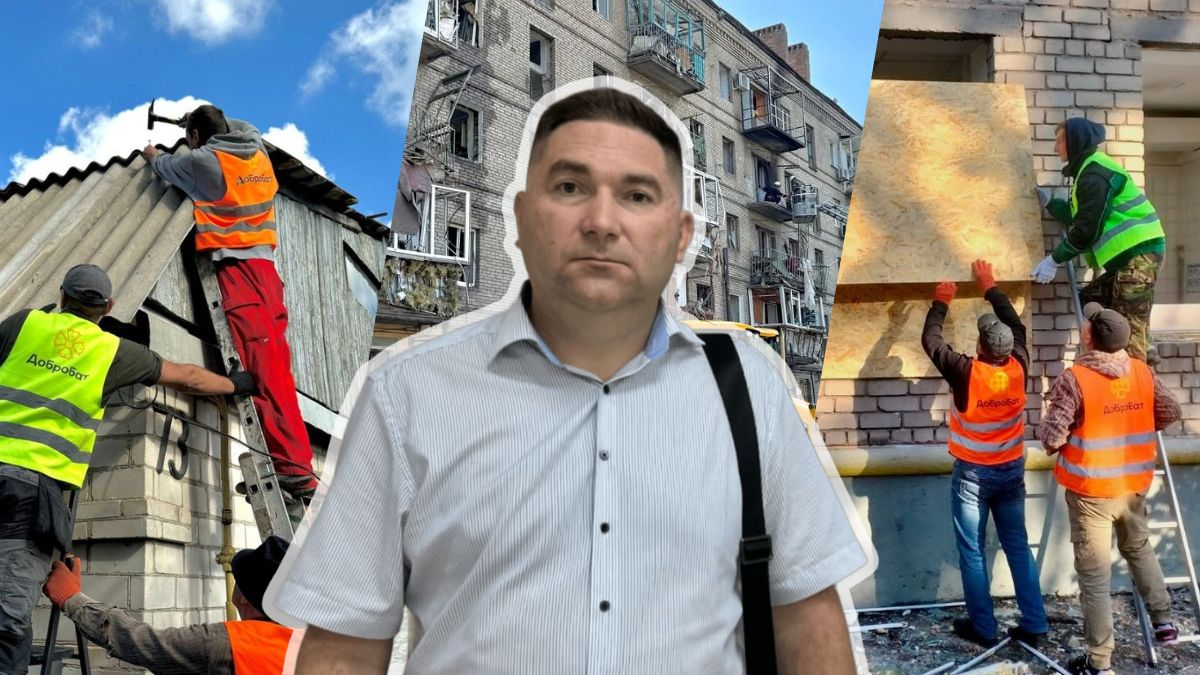 Втратив бізнес через війну, але залишився відбудовувати місто: історія керівника запорізького осередку «Добробату» Андрія Разіна