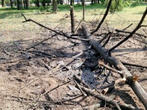 У Дніпровському районі Запоріжжя зафіксовано засмічення земель внаслідок російської атаки
