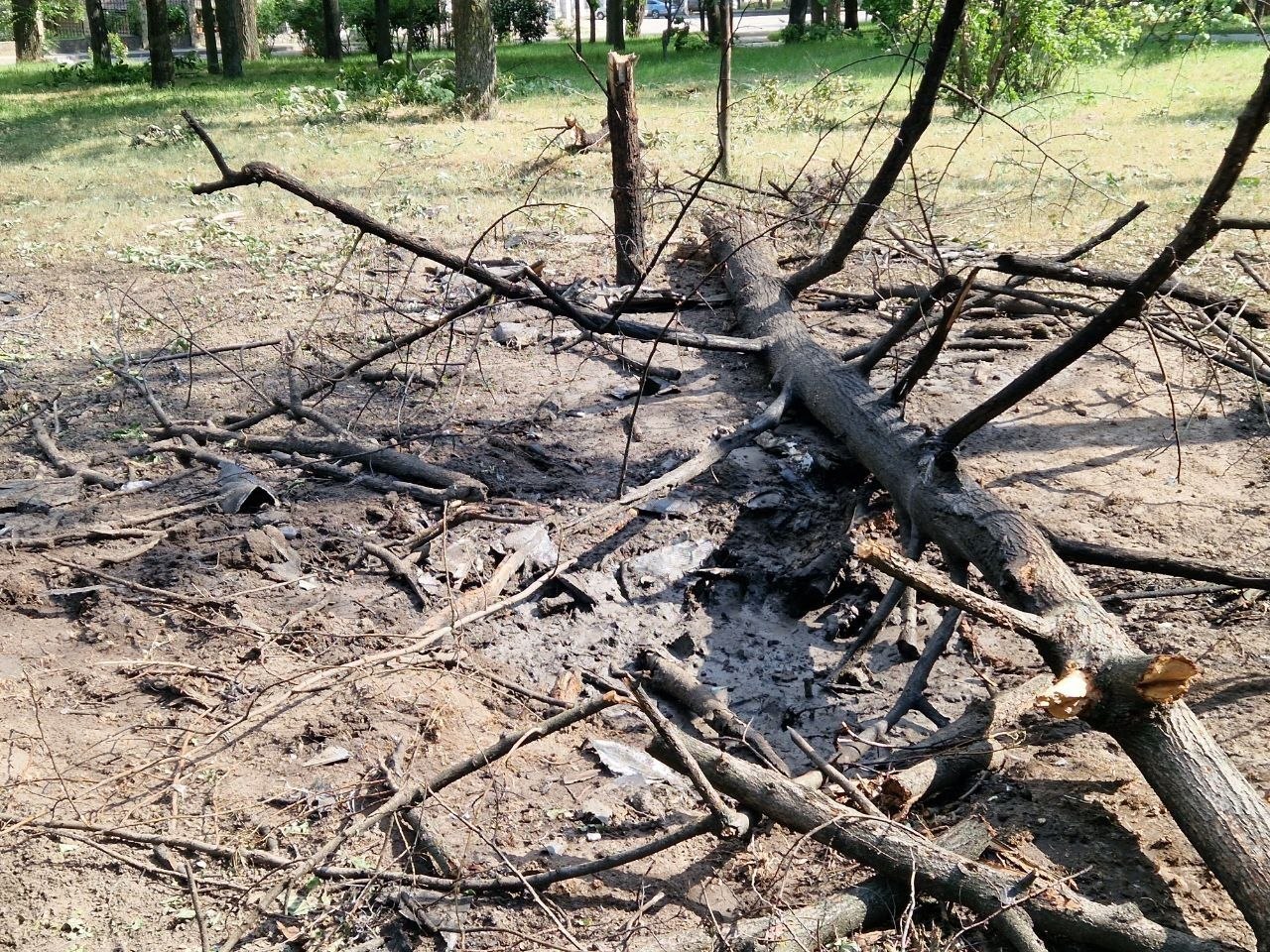 В Днепровском районе Запорожья зафиксировано загрязнение земель в результате российской атаки