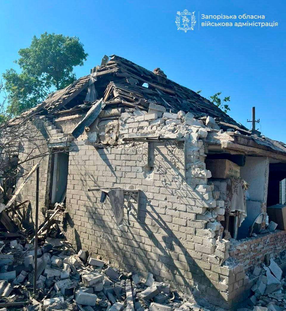 Троє людей поранено: під російськими ударами були 48 міст та сіл Запорізької області