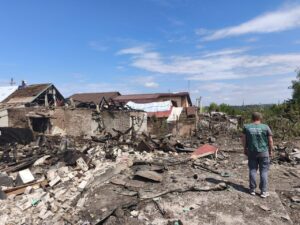 Засмічення земель та територій: у трьох районах Запоріжжя зафіксовано наслідки російських авіаударів по Запоріжжю 10 липня