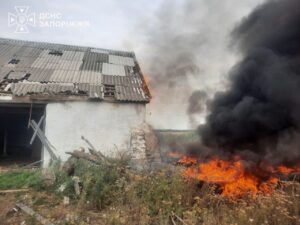 Горіли будинки, склад та хлібні поля внаслідок російських атак Запоріжжя та передмістя, — ФОТО