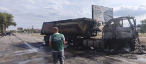 Обстрел Александровского района Запорожья 3 сентября: площадь загрязнения обломками составляет более 160 м², — ФОТО